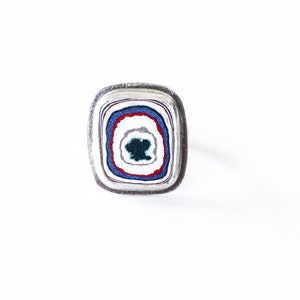 Fordite Cabochon Ring