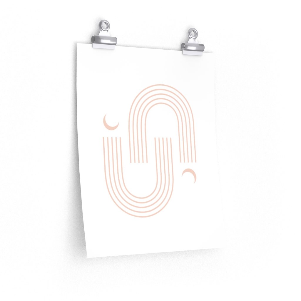 Crescent Moon Wall Art Poster Art Decor Wall Decor Home | Etsy