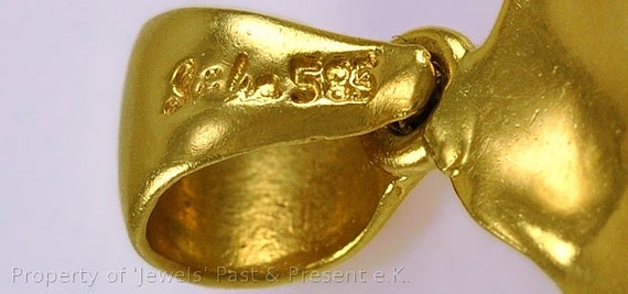 Großer Anhänger Schwertfisch 585er Gold - image 4