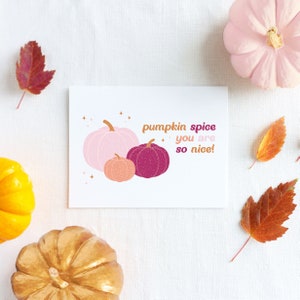 Épice à la citrouille vous êtes si gentil! | Carte de vœux de remerciement d’automne