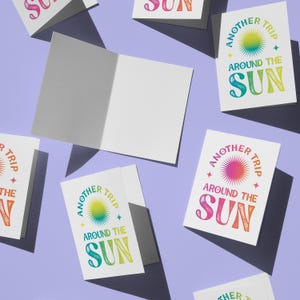 Carte d'anniversaire Un autre voyage autour du soleil