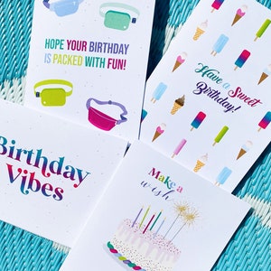 Summer Vibes Anniversaire Lot de 4