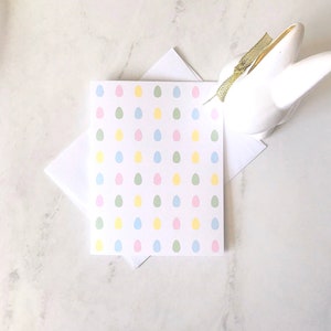 Mini carte de voeux oeuf pastel