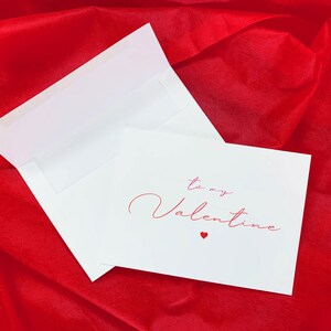 Vers mon | de carte de Saint-Valentin Carte de vœux minimaliste