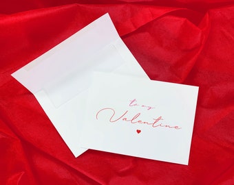 To My Valentine Card | Minimalist Greeting Card