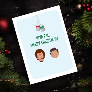 Carte de Noël Harry et Marv seuls à la maison