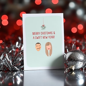 Carte de Noël Taylor Swift et Travis Kelce
