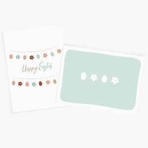 Joli jeu de cartes de Pâques