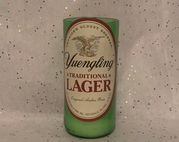 YUENGLING TRADITIONAL LAGER recycled upcycled beer bottle candle/scented beer bottle soy wax candle/Yuengling beer bottle candle/