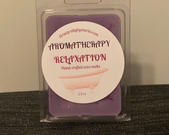 AROMATHERAPY RELAXATION scented wax melts/scented wax tarts/relaxation wax melts/gift for mom/luxury wax melts/tranquility wax melts/2.5oz