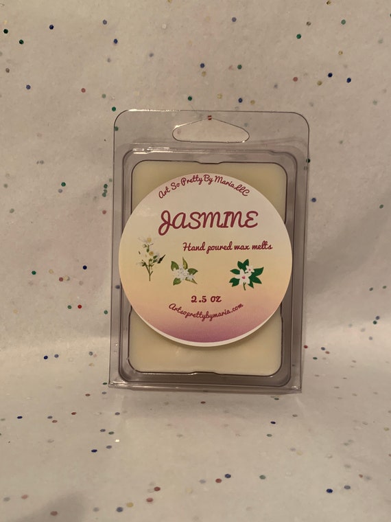 JASMINE scented wax melts/scented wax melts/flower scented wax melts/floral wax melt/elegant scent/gift for mom/best selling wax melt/2.5 oz