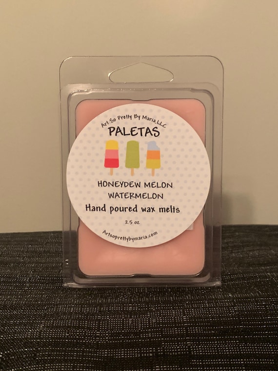 PALETAS/Honeydew Melon and Watermelon scented wax melts/mixed melon wax melts/Mexican Paletas scented wax melts/fruit scented melts/2.5oz