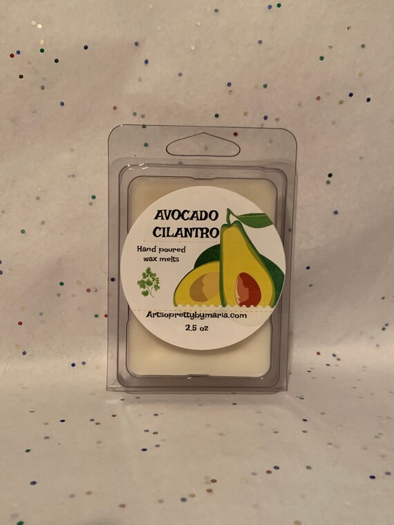 AVOCADO CILANTRO scented wax melts/scented wax melts/spa wax melts/Avocado scented wax tarts/unique gifts/gift for mom/2.5 oz
