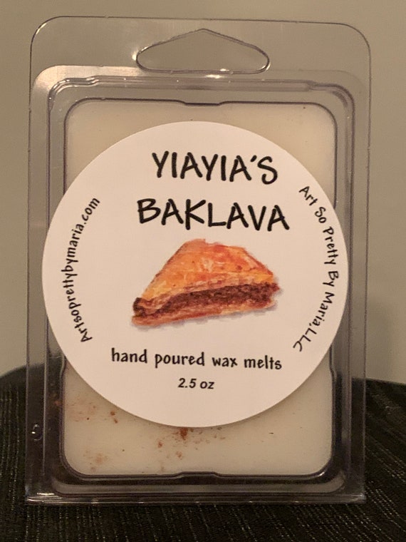 YIAYIA’S BAKLAVA MELTS/Baklava scented wax melts/Greek wax tarts/wax melts/scented wax melts/Yiayia’s Baklava Scented Wax Melts/