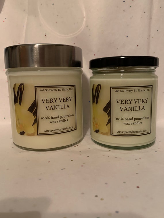 VANILLA Scented soy wax candle/scented soy wax candle/best selling candles/gift for mom/vanilla scented candles/luxury candle/elegant candle