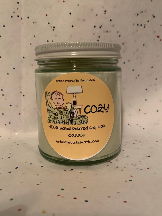 COZY/scented soy wax candle/fun candle/cozy candle/relaxation candle/sexy candle/romantic candle/best selling candle/gift for mom/9oz jar