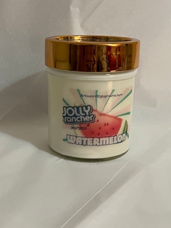 JOLLY RANCHERS inspired WATERMELON scented soy wax candle/watermelon scented candle/fun fruity candle/candy candle/best selling candle