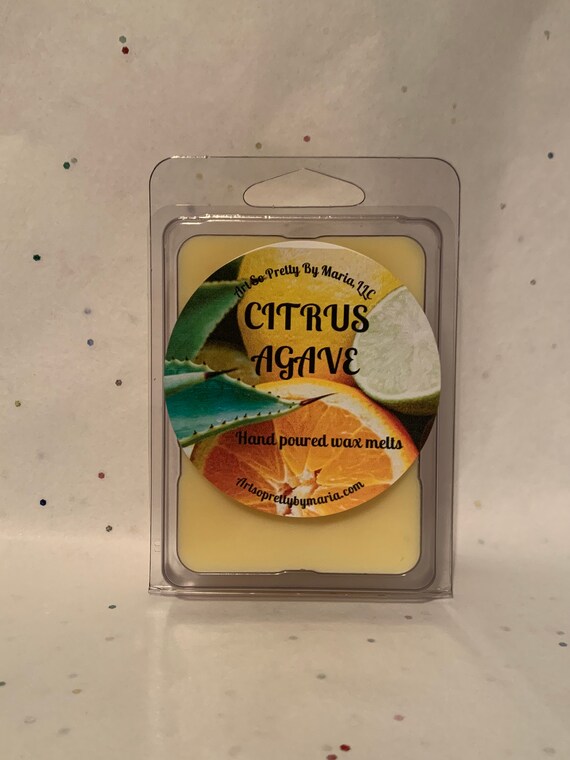 CITRUS AGAVE scented wax tarts/tropical wax tarts/fruity wax melts/citrus and agave wax melts/best selling wax melts/gift for her/2.5oz