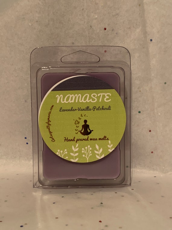 NAMASTE wax melts/yoga wax tarts/relaxation wax melt/yogi gift/meditation wax melt/Zen Gift/Namaste wax tart/scented wax melts/2.5 oz each