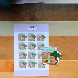 Summer Bookshop Die-Cut Sticker & Sticker Sheet| Journaling, Decal, and more!
