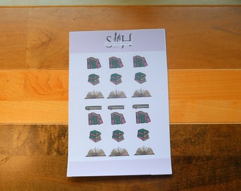 Paquete definitivo de pegatinas de lectura: ¡Mejora tu Bujo, diario, agenda y decoración con hojas de pegatinas vibrantes!