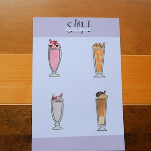 Adorable Milkshake Bullet Journal Sticker Kit – Sweet and Fun Designs!