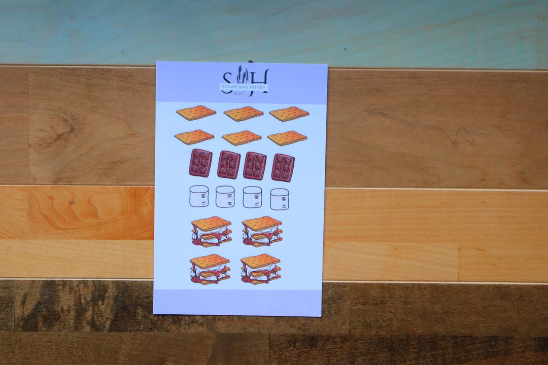 Delicious S’mores Sticker Kit – Perfect for Bullet Journaling and ...