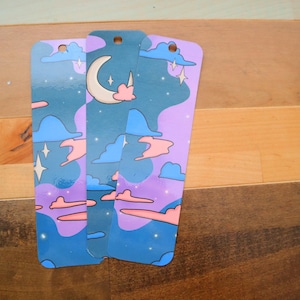 Striking Bold Galaxy Laminated Bookmark – Perfect for Stargazing Book Lovers!
