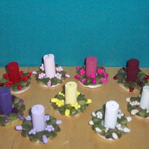 Miniature Centerpieces with &quot;Candles&quot;