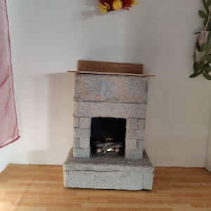 Miniature &quot;Stone&quot; Fireplace