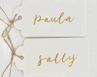 Wedding favor tag, Personal Gift Tags, Thank You tags , Favor Tags Bridal Shower, Bridesmaids Gift, Gift Tags Personalized, calligraphy