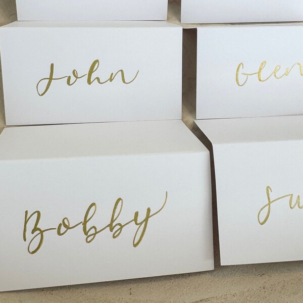 Wedding Place Cards, Gold Foil Place Cards, Bridal Shower Place Cards, Gold Place Cards, Placement card, Unique Place Cards, Table Placecard