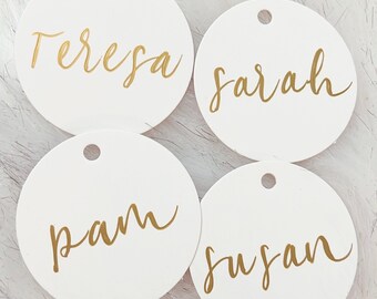 Wedding favor tags, Personal Gift Tags, gift tags, Favor Tags, Placecard tags, Bridesmaids Gift, Gift Tags Personalized, Wedding Calligraphy