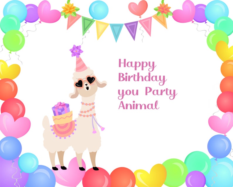 Download Birthday Llamas SVG Birthday Llamas PNG Birthday Llamas ...
