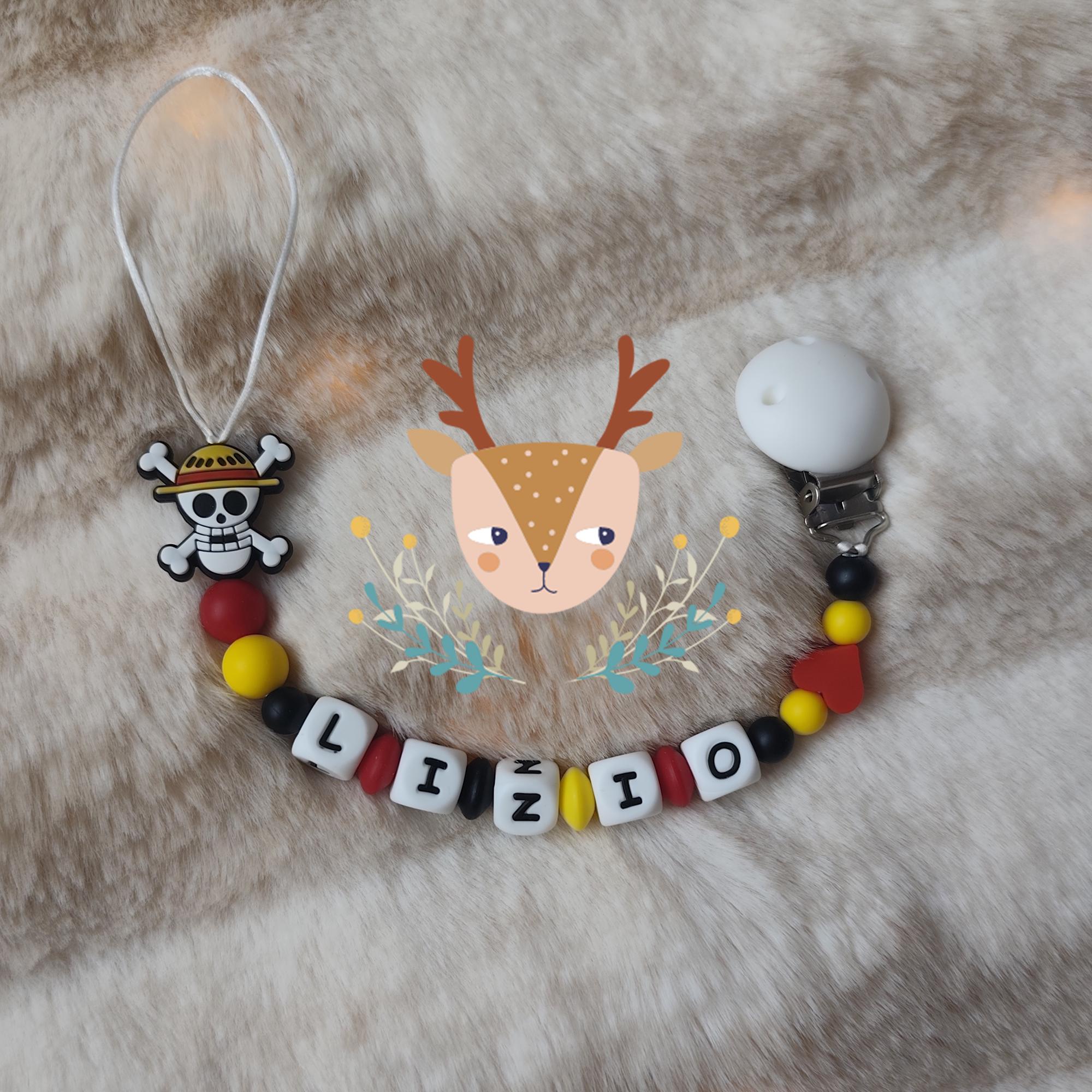 One Piece Pacifier Clip | Keychain - Personalized - Pacifier Clip ...