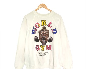 gold's gym crewneck sweatshirt