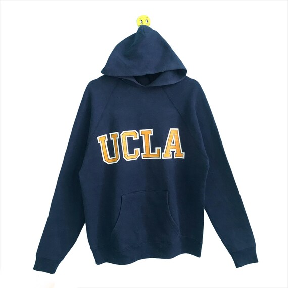 FashioonStar Pick!! Vintage 90s UCLA University of California UCLA Hoodie Made in USA UCLA Crewneck Sweater Pullover UCLA Big Logo Size XL Fit L