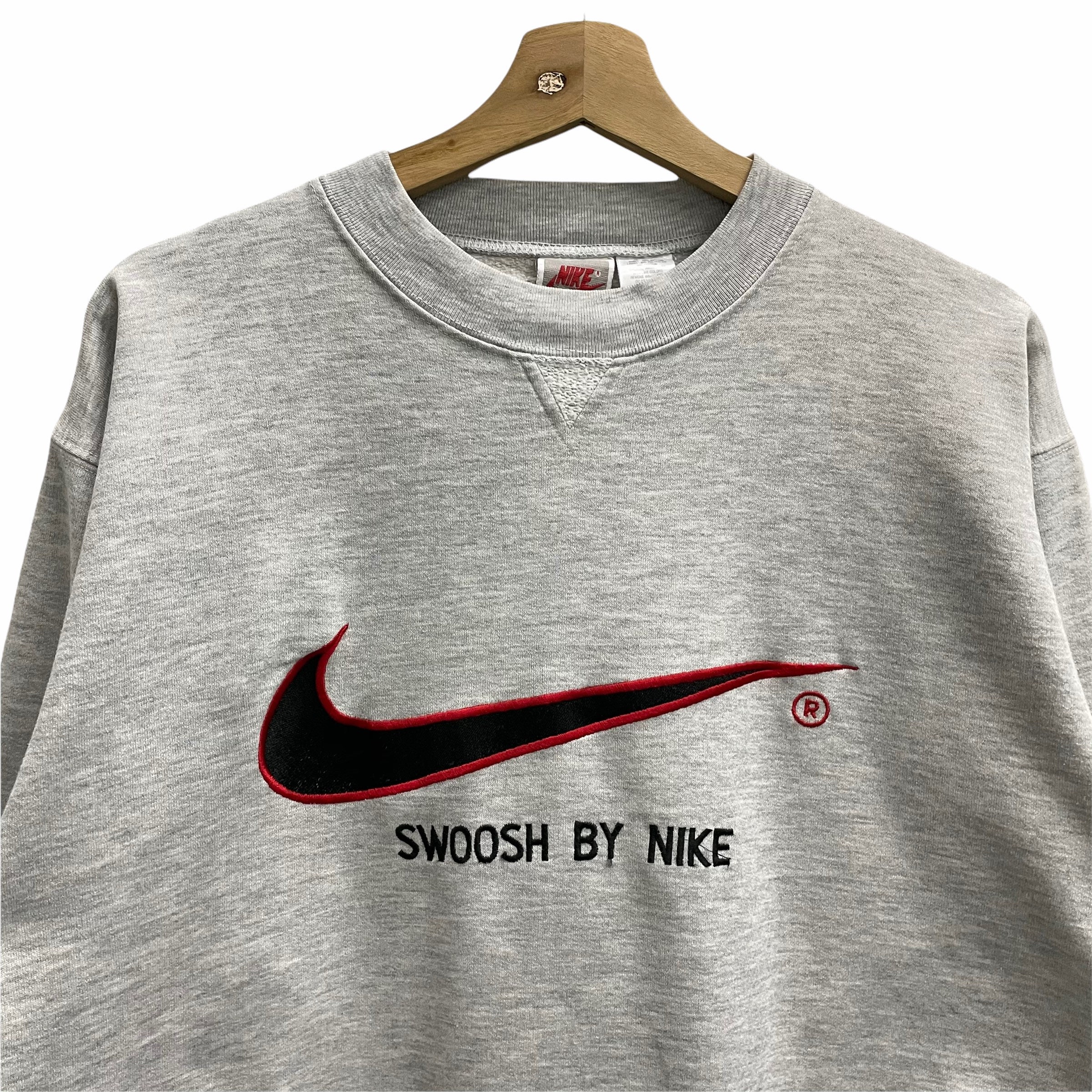 PICK Vintage 90s Nike Swoosh Sweater Pullover Swoosh Nike Crewneck