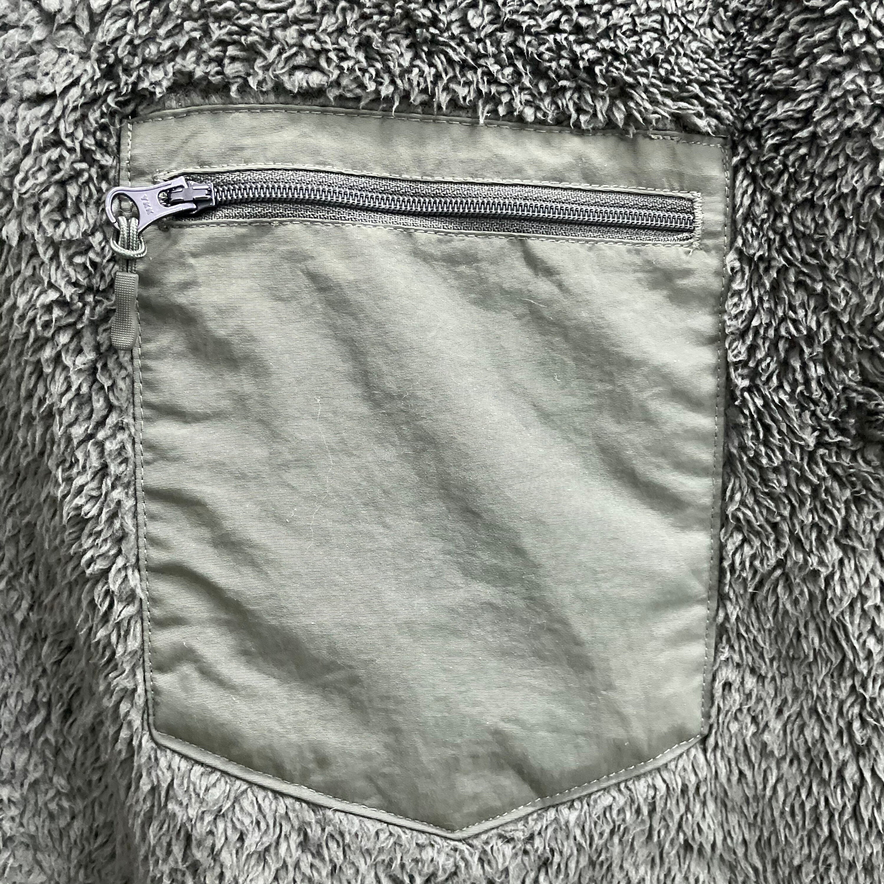 PICK !! Y2K Engineered Garments X Uniqlo BeIge Pile Fleece Army Sherpa  Jacket Sweater Autumn Winter Street Fashion Outdoor Life Streetwear