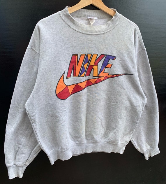 PICK Rare Vintage 90s Nike Crewneck Nike Sweater Pullover Big Logo