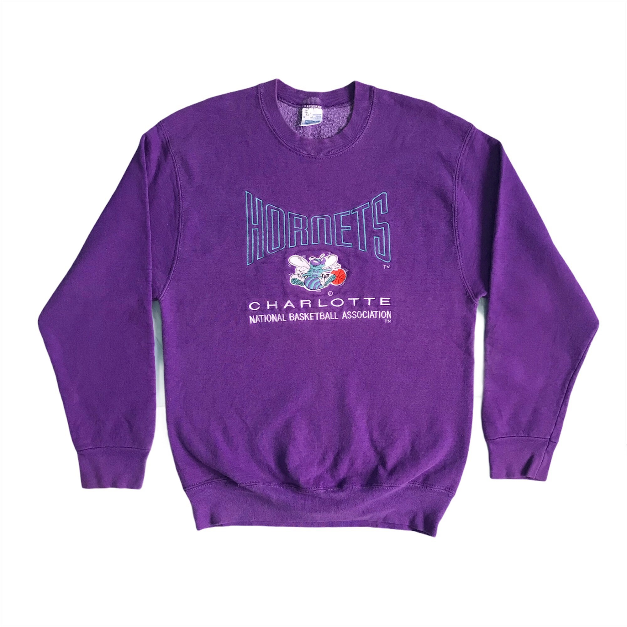 90s Charlotte Hornets Sweatshirt - Men's Medium, Women's Large