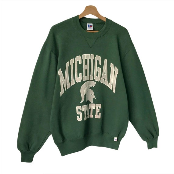 PICK!! Vintage 90s Russell Michigan State Crewnec… - image 3