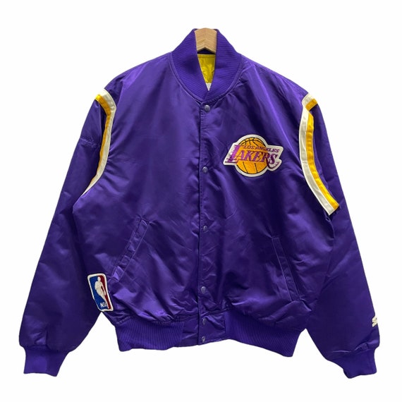 Starter Los Angeles Lakers Tri-Color Jacket Purp/Gold/Wht