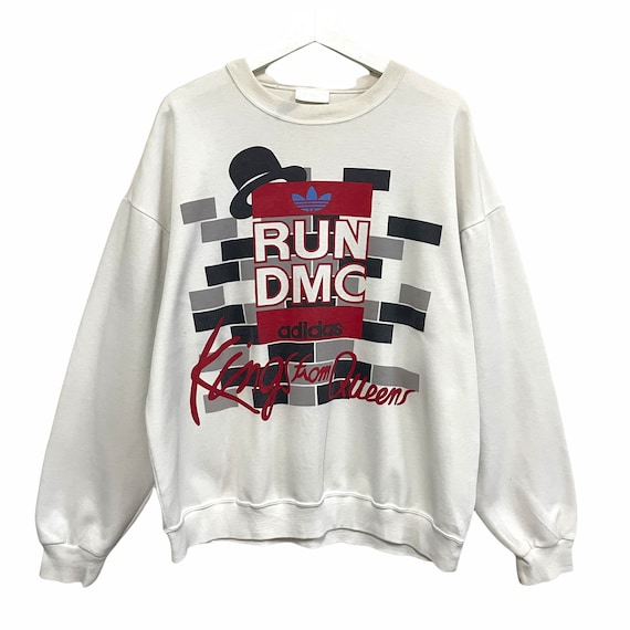 PICK Vintage Adidas Run Dmc Crewneck Rare Collection Adidas Run