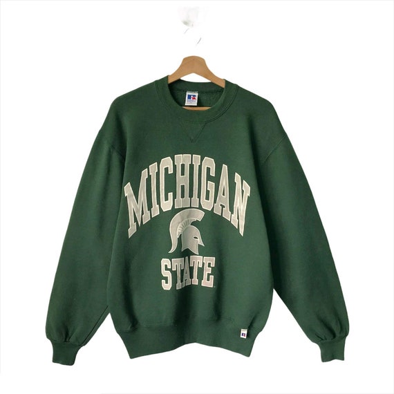 PICK!! Vintage 90s Russell Michigan State Crewnec… - image 1