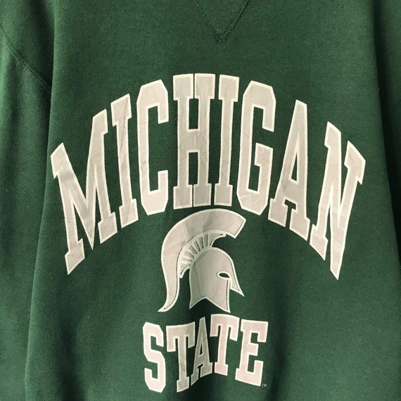 PICK!! Vintage 90s Russell Michigan State Crewnec… - image 5