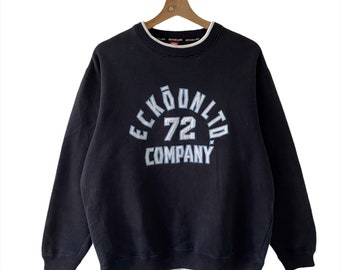 PICK!! Vintage Ecko Unltd Skateboard Ecko Unltd Sweater Crewneck Hip Hop Pullover Big Logo Embroidered Spellout Ecko Sweatshirt Size L