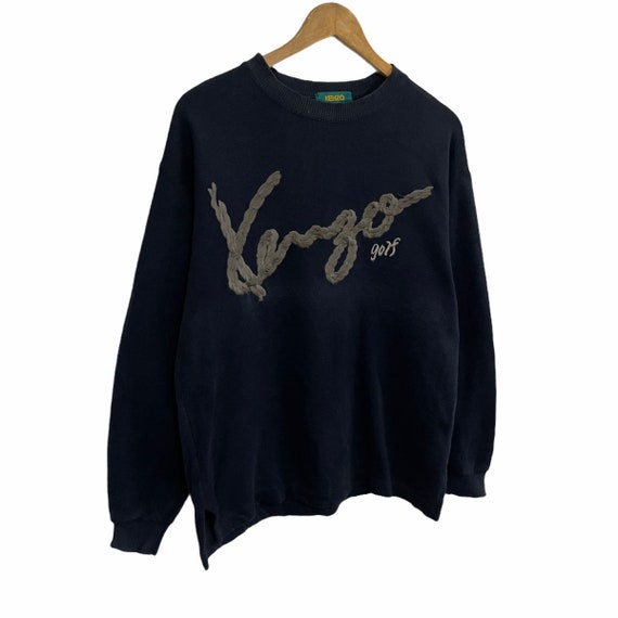 PICK Kenzo Sweater Japan Kenzo Big Logo Embroidered - Etsy