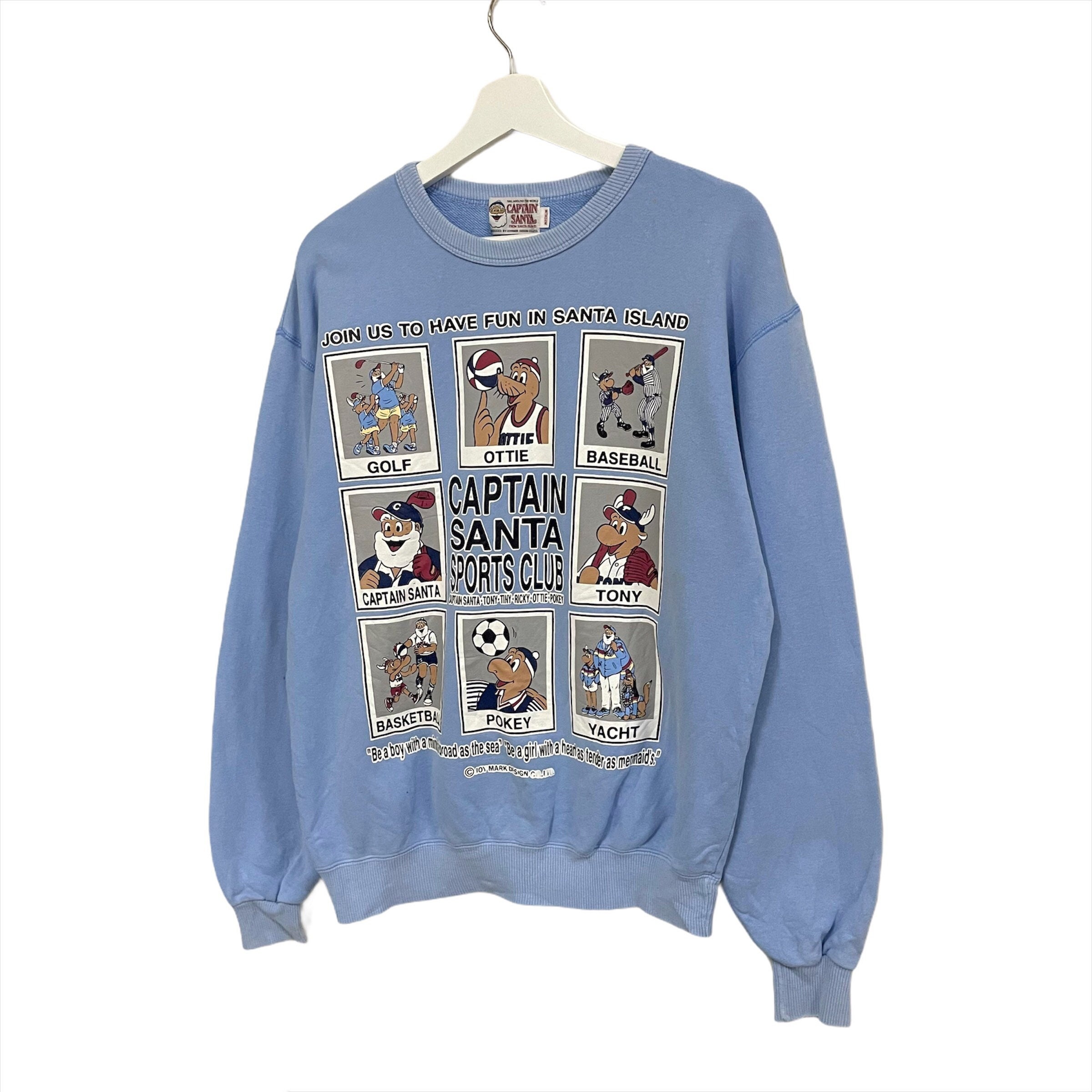 AUSWAHL Vintage Captain Santa Sweatshirt Pullover Baby Blau - Etsy.de