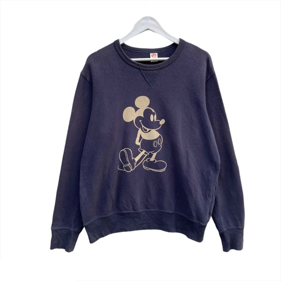 Vintage Disney Mickey Mouse Sweatshirt London Calling The Clash Pullover Mickey Mouse Crewneck Sweater Size L PICK!